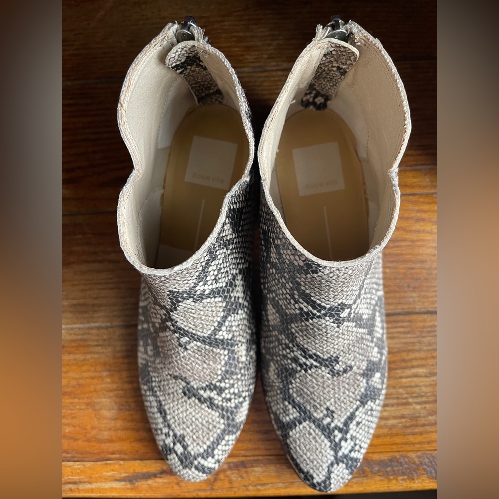 Dolce Vita Black and Gray Ankle Booties - Picture 3 of 10